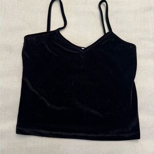 Full Tilt Black Fitted Crop Camisole